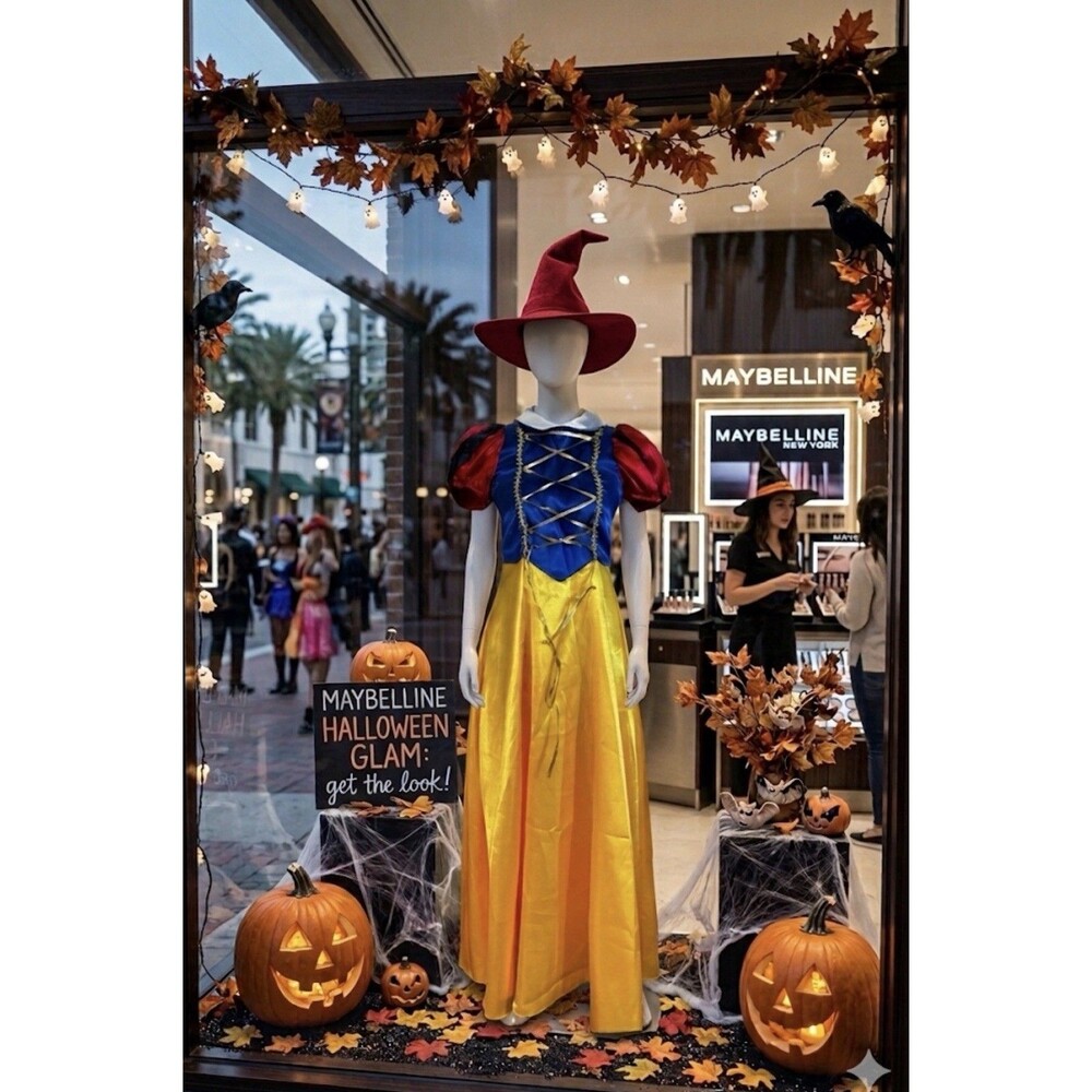 Charades Deluxe Snow White Princess Costume Dress NWOT Child Size 10